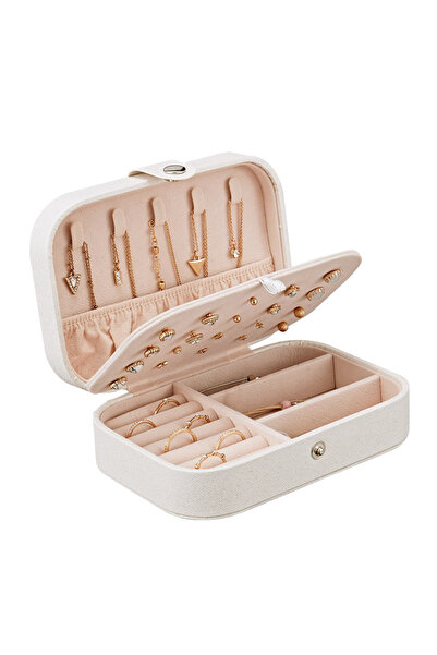 Choice White M Portable Jewelry Box Jewelry Organizer Display Travel Jewelry ...