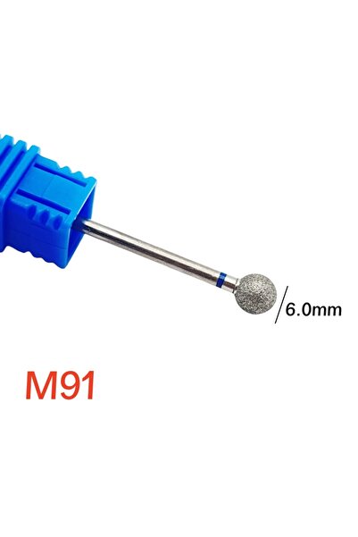 Choice3 M91 6.0 mm 1Pcs Small Ball Cuticle Clean Diamond Nail Drill Bit Profe...