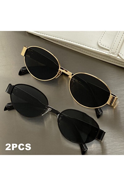 Choice9 2pc Gold Gray Black 1PCS/2PCS/3PCS Metal Fashion Women's Sunglasses L...