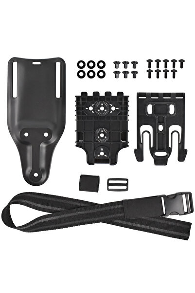Choice Black 3pcs Quick Release Drop Leg Holster Kit with QLS 19/22 Adapter -...