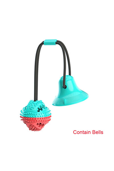 Choice M round Large Dog Ball Toys Suction Cup Ropes Interactive Leaking Slow...