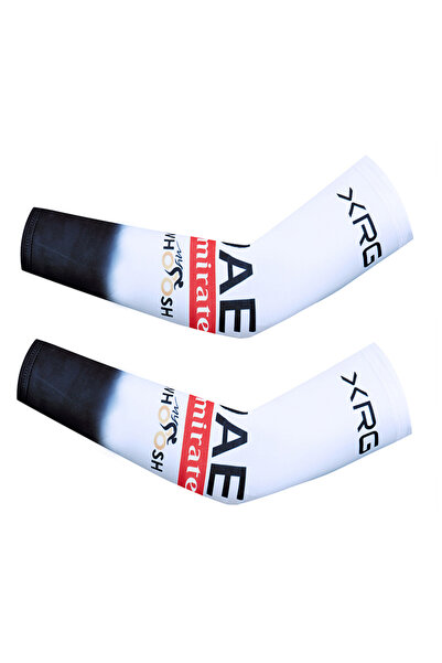 Choice XL GRAY New 2026 UAE Cycling Arm Warmers TEAM TOTAL Energy Quick Dry C...