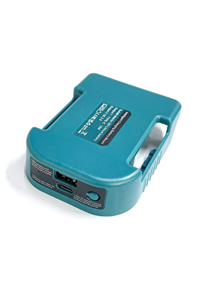 Choice1 محول شحن USB أزرق متوافق مع بطارية ماكيتا ليثيوم أيون 18 فولت، مزود ب...
