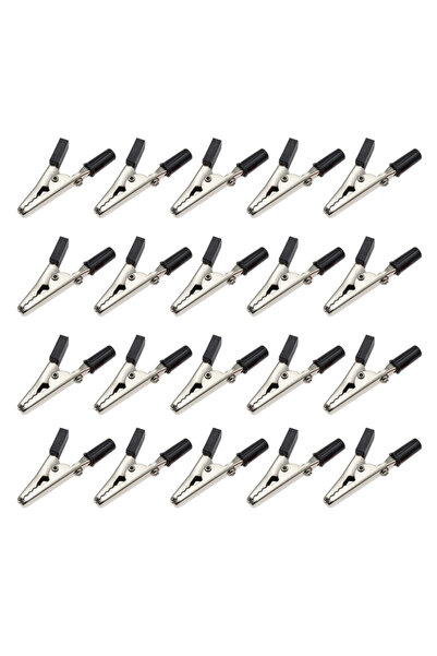 Choice4 black-20pcs 10 Pieces Metal Alligator Clips Test Clips, Electronic Pr...