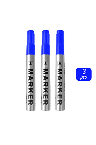 Choice 3 blue Permanent Paint Marker Pen Waterproof Black Pen for Tyre Oily M...