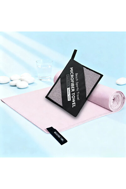 Choice42 38x38cm Pink Microfiber Quick-Dry Lightweight Sandproof Towel Portab...