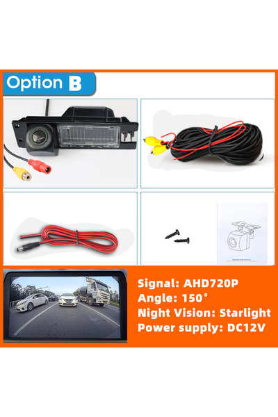 Choice3 AHD-720P HD Rear View Backup Camera Reverse AHD or CVBS License Plate...