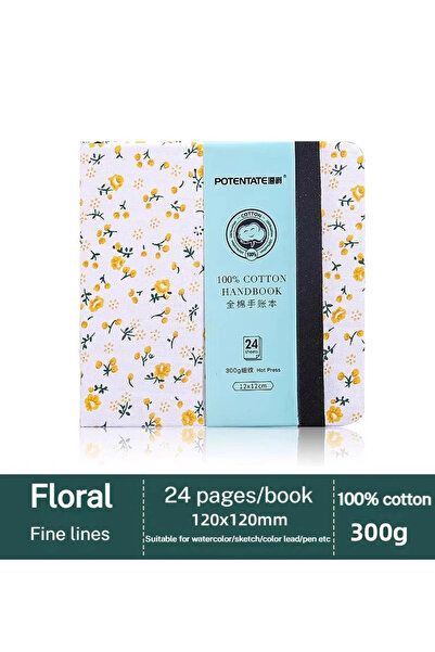 Choice1 12X12cm C POTENTATE 100% Cotton Square Watercolor Book 300g Organ Boo...
