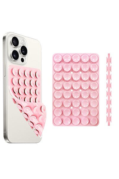 Choice Light Pink Silicone Suction Cup Phone Holde Multifunctional Fixed Anti...