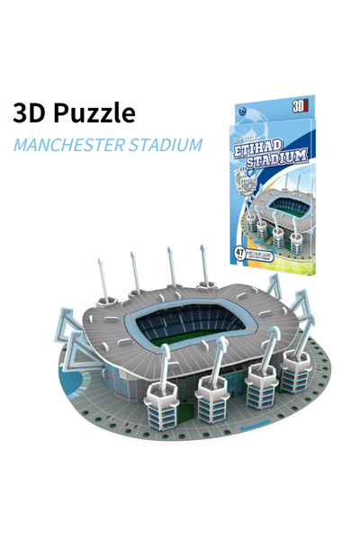 Choice9 Manchester Stadium DIY Paper 3D Soccer Stadium Puzzle Construction Pu...