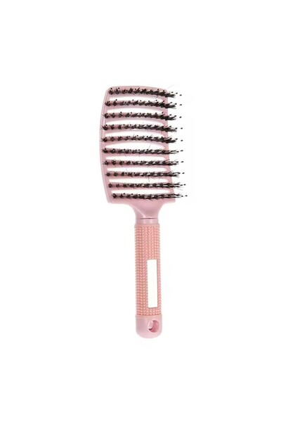 Choice 1pcs All Pink Hair Brush Detangling Hairbrush Bristle&Nylon Women's We...