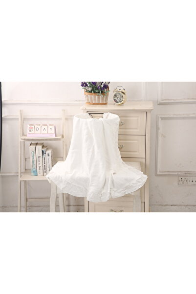 Choice 80x65 cm white 100% Cotton Baby Wrap Gauze Ruffle Baby Blanket Newborn...
