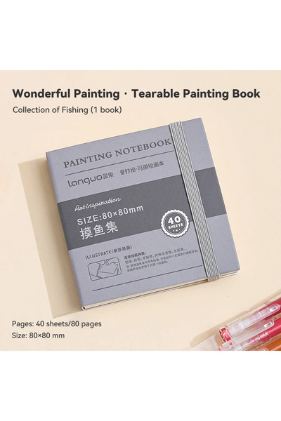 Choice4 1pcs 8-8cm 40sheet Tearable Drawing Notebook Sketchbook Handbook 250g...