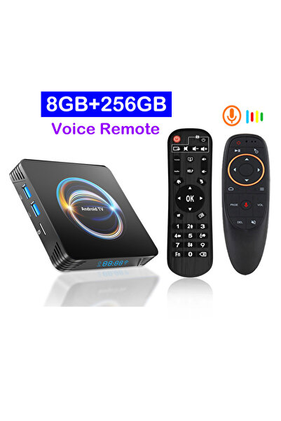 Choice4 US Plug 8G 256G Voice Remote Smart TV Box Android 16 2026 X66 8K RK35...