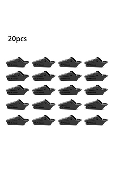 Choice 20pcs 10/20/50pcs Crocodile Tent Clips Strong Bite No Trace Windproof ...