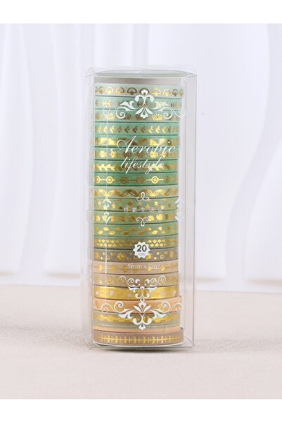 Choice1 JD90-04 20 Rolls/Box Fine Delicate Bronzing Washi Tape , Masking Tape...