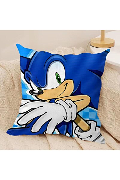 Choice9 40x40cm White1 S-Sonic Game Cushion Cover Soft Plush Sofa Cushion Cov...