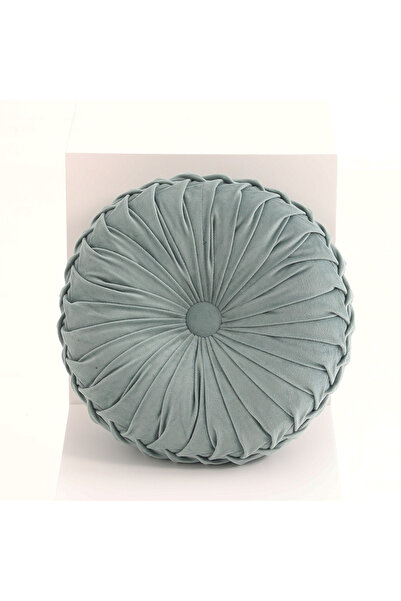 Choice1 35x35CM Green Throw Pillow Hand Sewn Pleated 3D Dutch Velvet Pumpkin ...