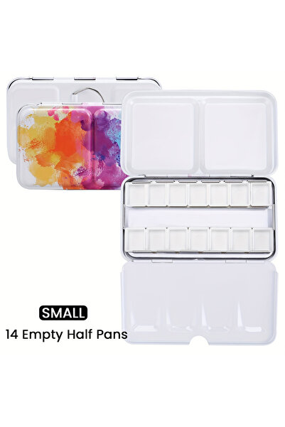 Choice Color Empty Watercolor Palette Metal Empty Watercolor Tin Palette Pain...