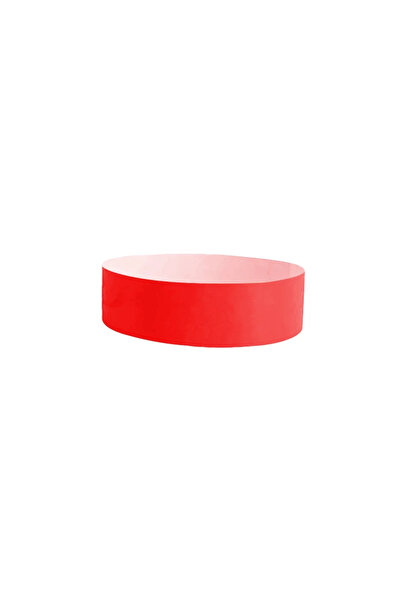 Choice5 L A-red 200pcs Waterproof Paper Wristbands Bracelet Solid Color Dispo...