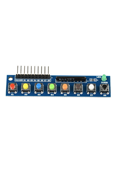 Choice Black 8-Key Touch Button Module with LED tor Lights for Microntroller ...