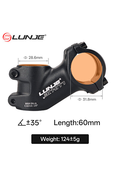 Choice 35Degree-60mm Ultralight Bike Power 60/70/80/90/100/110MM MTB Bike Ste...