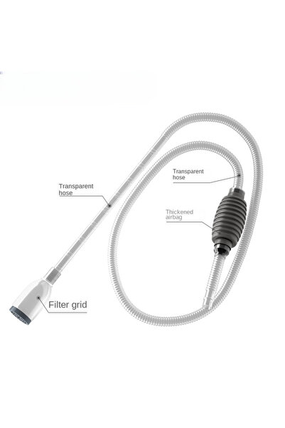 Choice1 Small-1.5M Aquarium Siphon Vacuum Cleaner Fish Tank Water Changer Man...