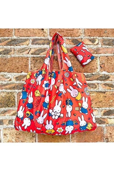 Choice1 MF-GWD-HONG1 Miffy Theme Large Capacity Shopping Bag Foldable Eco Fri...