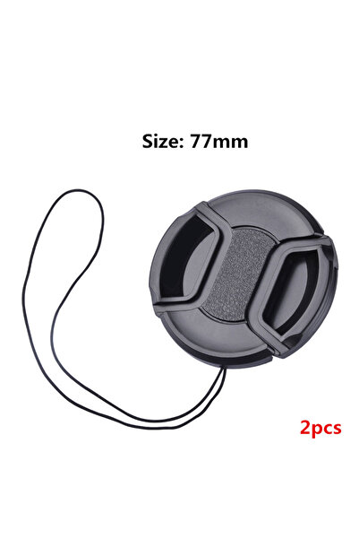 Choice 2 PCS 77mm Camera Lens Cap High-quality 40.5mm 49mm 52mm 55mm 58mm 62m...