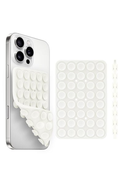 Choice White Silicone Suction Cup Phone Holde Multifunctional Fixed Anti-slip...
