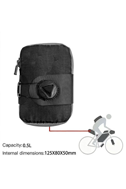 Choice Small Grinta Roll Top Seat Pack Mattone Under Seat Bag Bicylces Zipper...