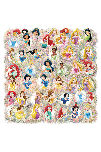 Choice14 Style7 50PCS 50/100pcs Kawaii Mixed Disney Anime Princess Stickers C...