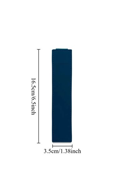 Choice S-dark blue Pu Leather Pen Bag Elastic Buckle Book Notebook Fashion Sc...