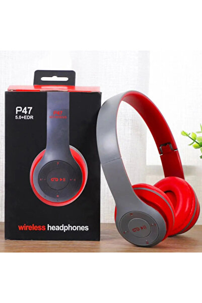 Choice Red Fone Wireless Bluetooth Headphones HIFI Stereo Foldable P47 Earpho...