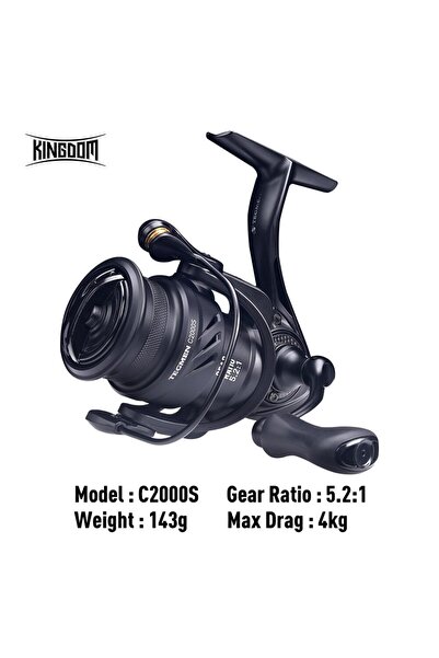 Choice KINGDOM C2000S Kingdom Tegmen 5.2:1 6.2:1 143g Spinning Fishing Reels ...