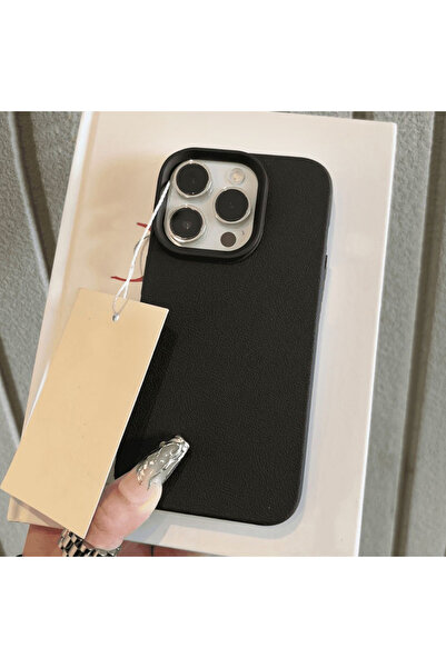 Choice85 iPhone 16 Pro Max Black Leather Phone Case For iPhone 17 Pro Max 16 ...