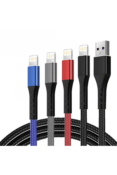 Choice 1m 4pcs 20W USB A To Lightning Fast Charging Cable Nylon Data Cable Fo...