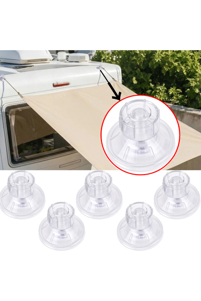 Choice22 6PC Suction Cup Beige Sun Shade Sail Rectangle Square Triangle Canop...