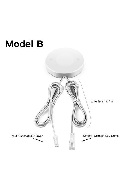 choice2 مفتاح تحكم باللمس قابل للتعتيم يعمل بسلك دوبونت أبيض LED، يعمل بجهد 1...