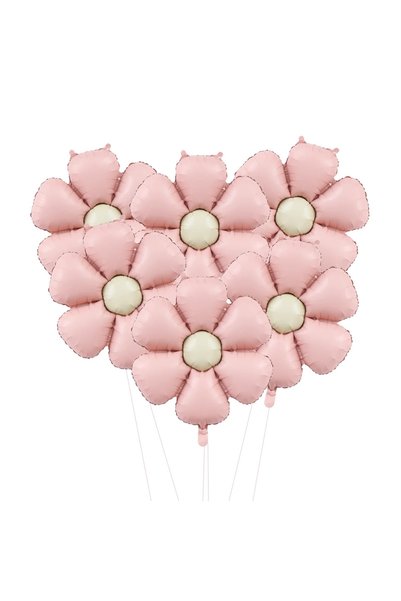 Choice Other 1 6pcs 50.5x40cm Matt Pink Candy Daisy Balloon Aluminum Foil Bal...