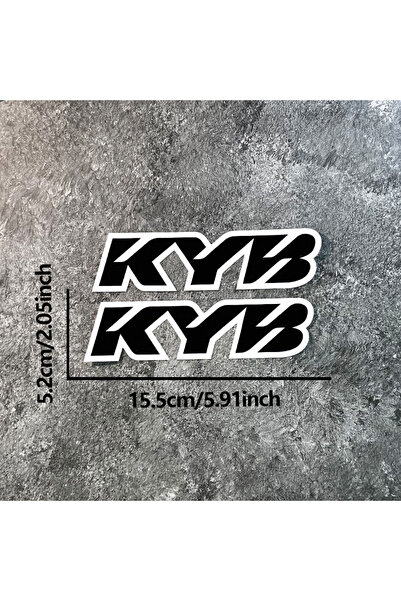 Choice4 15.5x5.2CM D 2PCS KYB Motorcycle Front Forks Stickers Waterproof Moto...