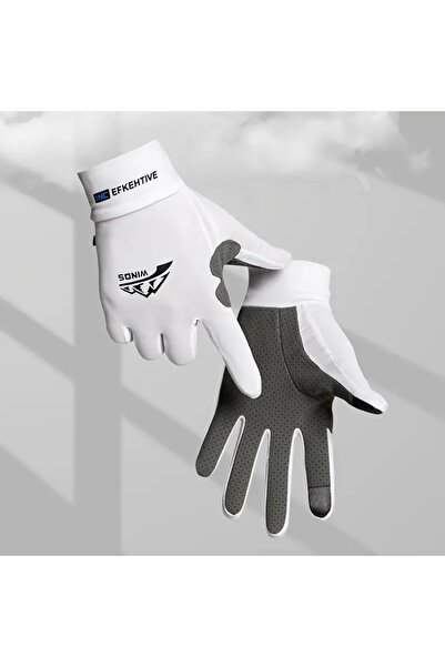 Choice8 L 1 pair white Cycling Sport Gloves Ice Silk Breathable Anti-Slip Sun...