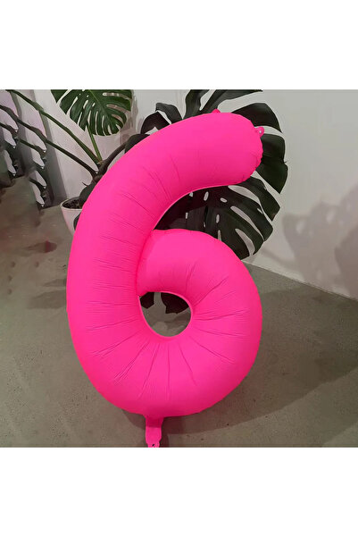 Choice 40inch number 6 40 inch Fluorescent Pink Number 0-9 Balloon Adult Birt...