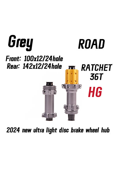 Choice 100X12 142X12HG 36T Black Grey ROAD 2024 Latest Ultra Light Road HUB, ...