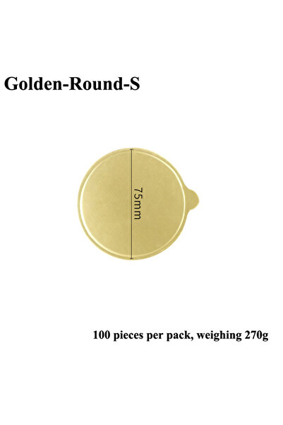 Choice10 Golden Round S Cake Cardboard 100pcs/set Golden Paper Board Silvery ...