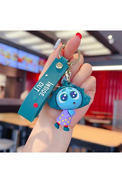 Choice21 03 New Inside Out 2 Keychain Kawaii Disney Movie Anime Anxiety Ennui...