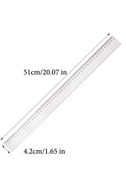 Choice 50cm Transparent Straight Ruler,20cm,30cm,40cm,50cm,High Precision Mat...