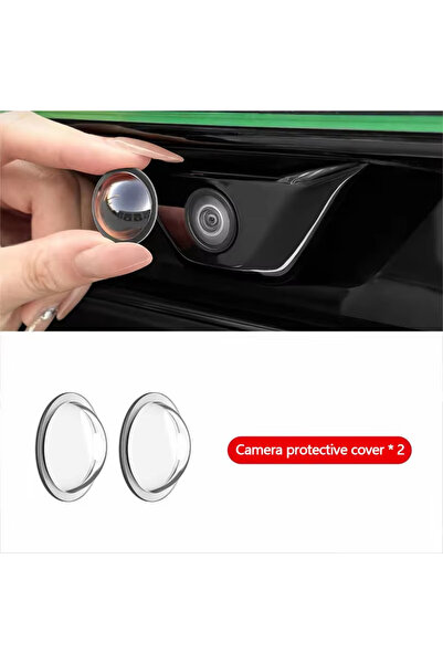 Choice1 2 Pcs Car camera protective cover, 360 ° high-definition panoramic re...