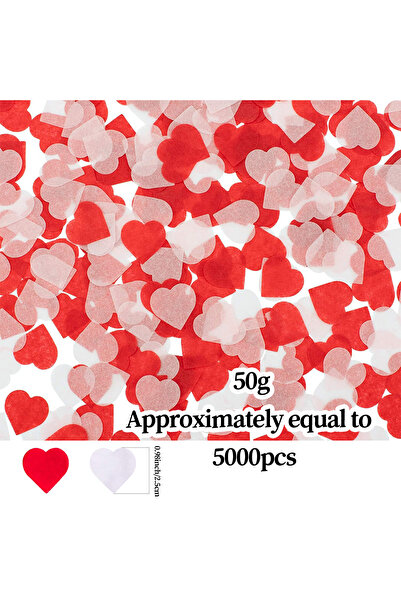 Choice Other 5000PCs 2500 Pieces of Heart-Shaped Heart Paper, Valentine's Day...