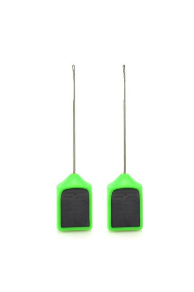 HIRISI Green 2pcs Carp Fishing Bait Needle Gate Needle Pop Up Boilies Splicin...